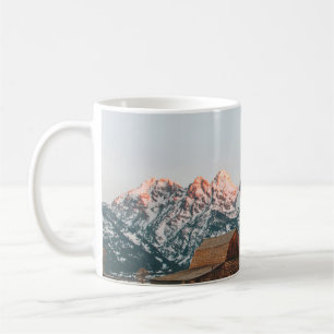 Taza De Café Cabina del amanecer en el parque nacional de Grand