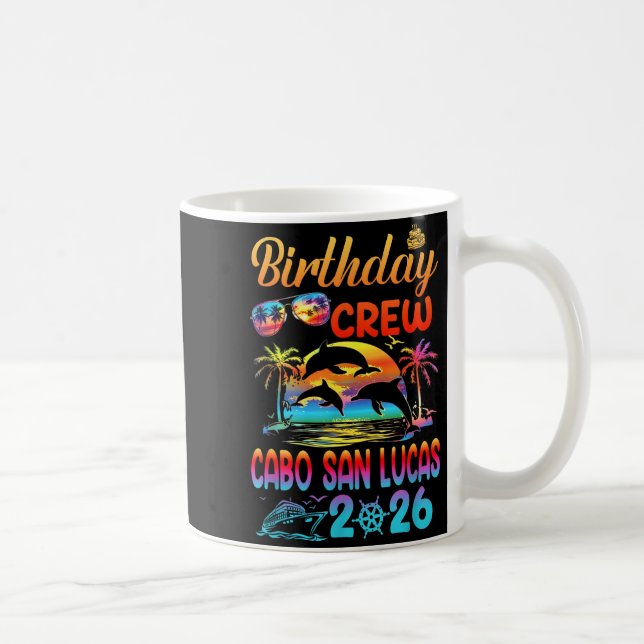 Taza De Café Cabo San Lucas Birthday Trip Vacation 2026 Matchin (Derecha)