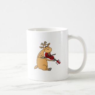 Taza De Café Cabra divertida que juega el dibujo animado del