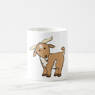 Taza De Café Cabra linda del dibujo animado