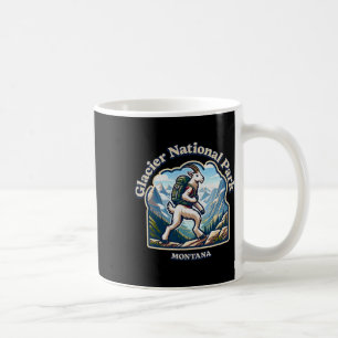 Taza De Café Cabra Montés Caminando En El Parque Nacional Glaci