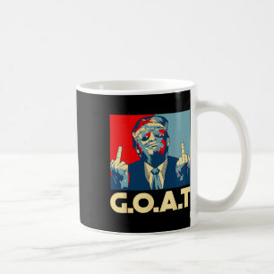 Taza De Café Cabra Trump 45º Presidente Dedo Medio Elección R