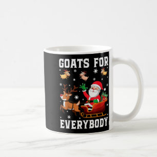 Taza De Café Cabras Para Todos Santa Trineo Divertida Navidad G