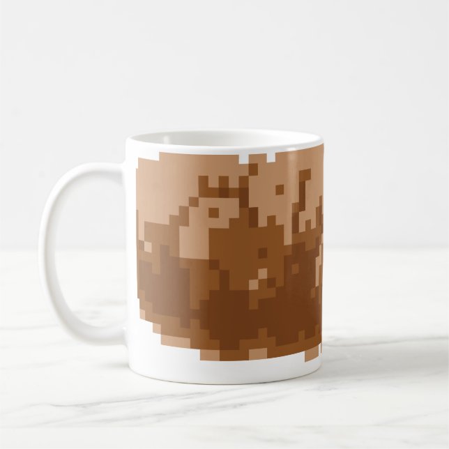 Taza De Café Caca de píxeles de 8 bits (Izquierda)