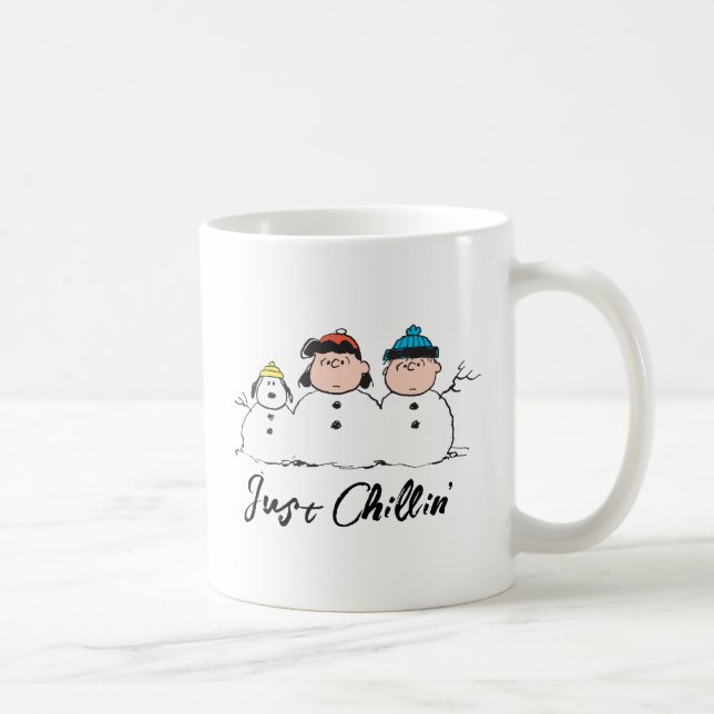 Taza De Café Cacahuetes | 3 Persona Snowman (Derecha)