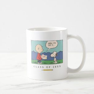 Taza De Café Cacahuetes Charlie Brown Snoopy Bueno Lo Hiciste G