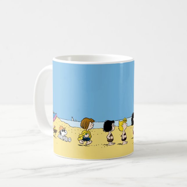 Taza De Café Cacahuetes | Día en la playa (Anverso izquierdo)