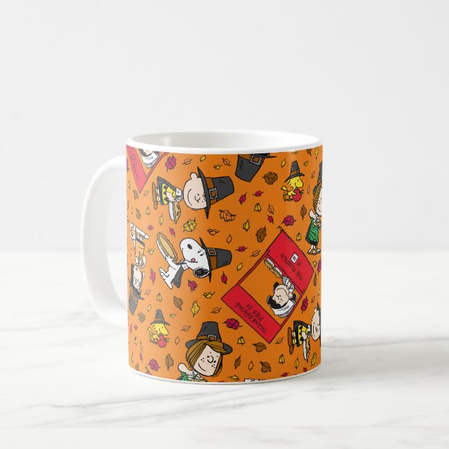 Taza De Café Cacahuetes | Feliz Día de Acción de Gracias (Anverso izquierdo)