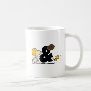 Taza De Café Cacahuetes   Fútbol Snoopy & Woodstock