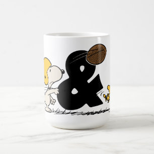Taza De Café Cacahuetes   Fútbol Snoopy & Woodstock