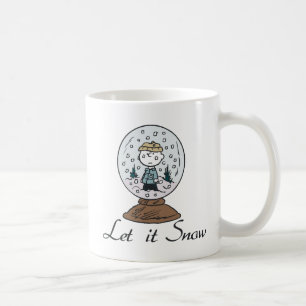 Taza De Café Cacahuetes Globe de nieve Charlie Brown