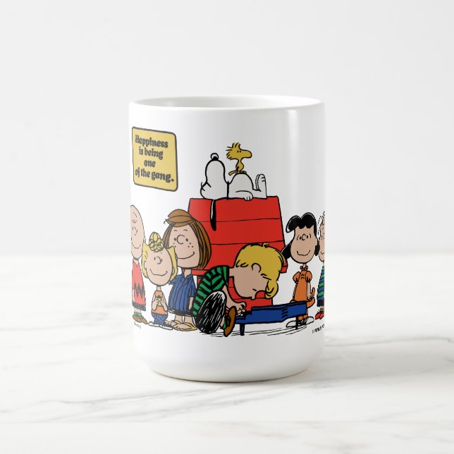 Taza De Café Cacahuetes | La felicidad es ser una pandilla (Centro)