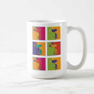 Taza De Café Cacahuetes   Noopia de arte pop moderno