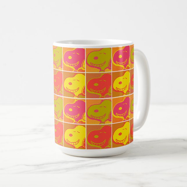 Taza De Café Cacahuetes | Patrón de arte pop Snoopy (Anverso derecho)