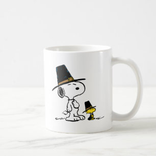 Taza De Café Cacahuetes Peregrino Snoopy & Woodstock
