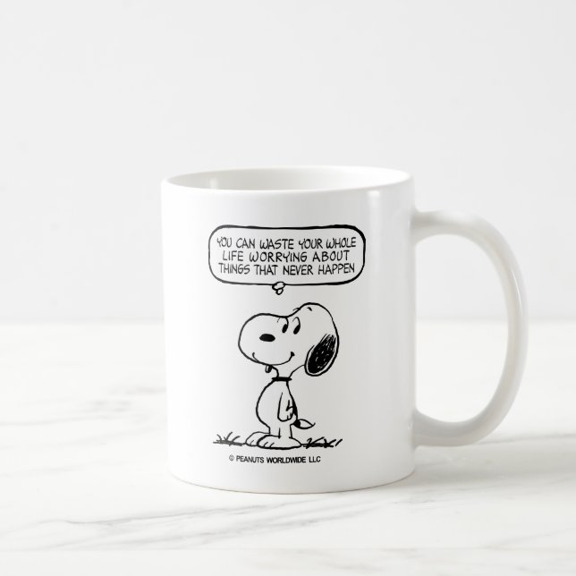 Taza De Café Cacahuetes | Snoopy, no puedes aguantar toda tu vi (Derecha)