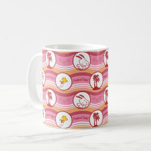 Taza De Café Cacahuetes   Snoopy & Woodstock Tropical Cutie