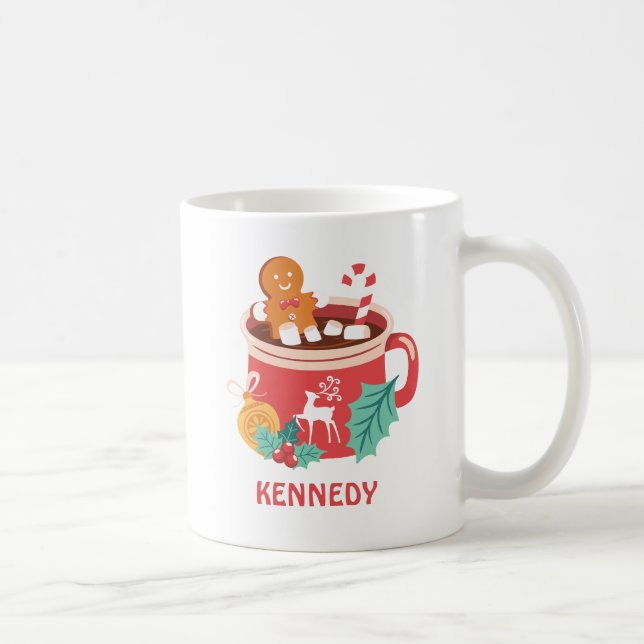 Taza De Café Cacao caliente y Gingerbread (Derecha)