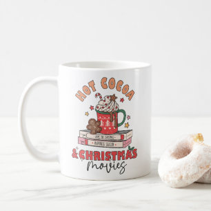 Taza De Café Cacao caliente y películas de Navidades