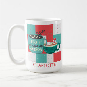 Taza De Café Cacao en temporada de chocolate caliente en invier