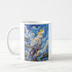 Taza De Café Cacatúa blanca