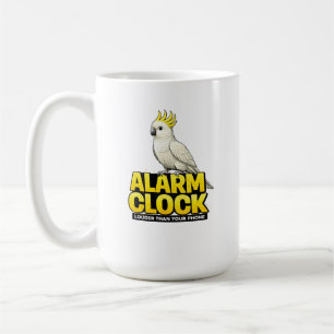 Taza De Café Cacatúa Reloj de Alarma