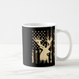 Taza De Café Cacería divertida de camuflaje La Bandera De Ee.Uu