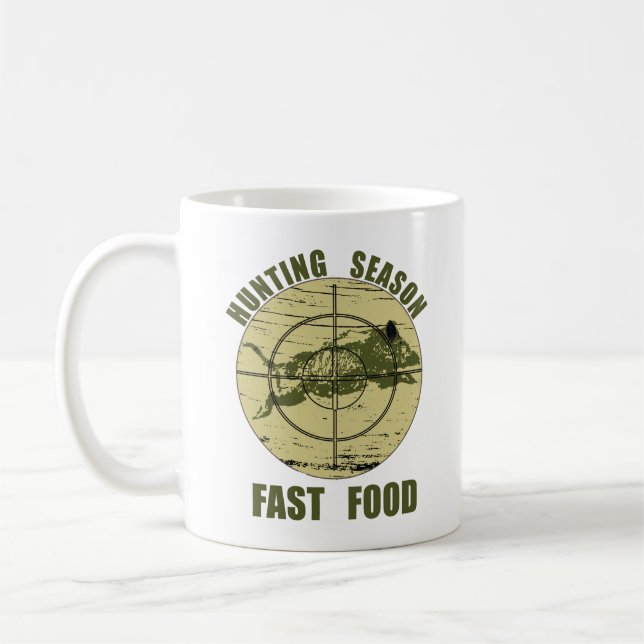 Taza De Café Cacería divertida de Fast Food Boar (Izquierda)