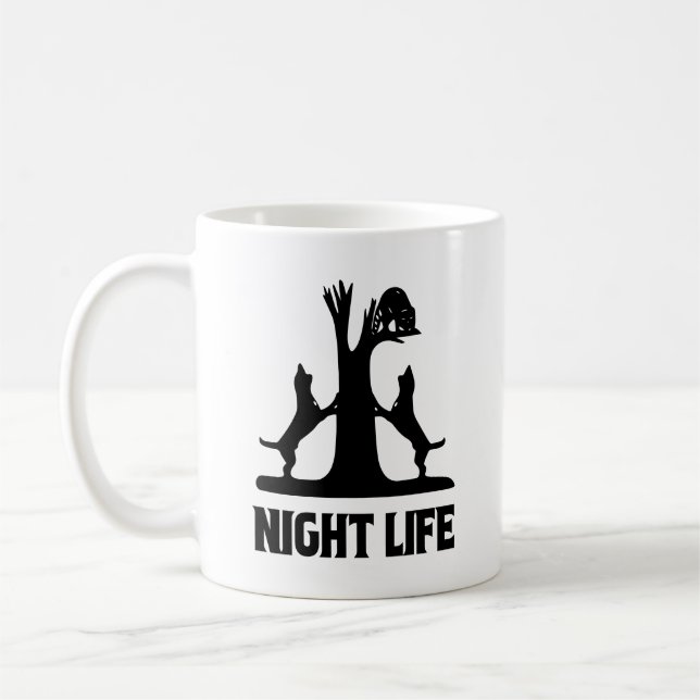 Taza De Café Cacería nocturna (Izquierda)