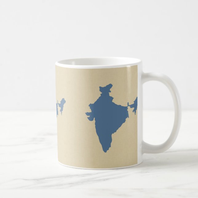 Taza De Café Cachemira: Modos de especias azules para India (Derecha)