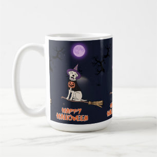 Taza De Café Cachorro bajo la luz de la luna – Perro de Hallowe