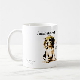 Taza De Café Cachorro Beagle Adorable Mascota De La Profesora P