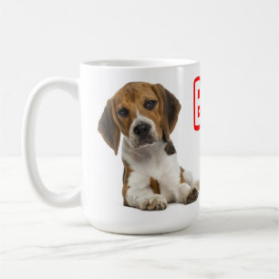 Taza De Café Cachorro Beagle - Amor Rojo Cachorro