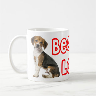 Taza De Café Cachorro Beagle - Beagles Amor Rojo