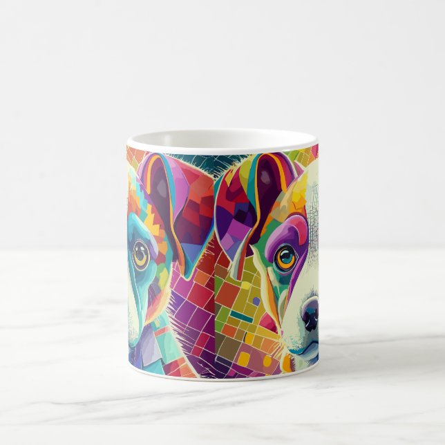 Taza De Café cachorro cortado (Centro)