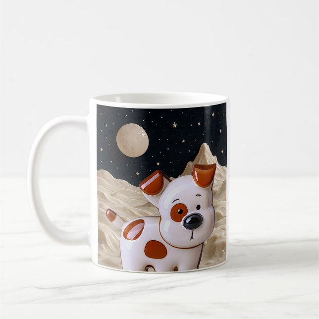 Taza De Café Cachorro cósmico (Izquierda)