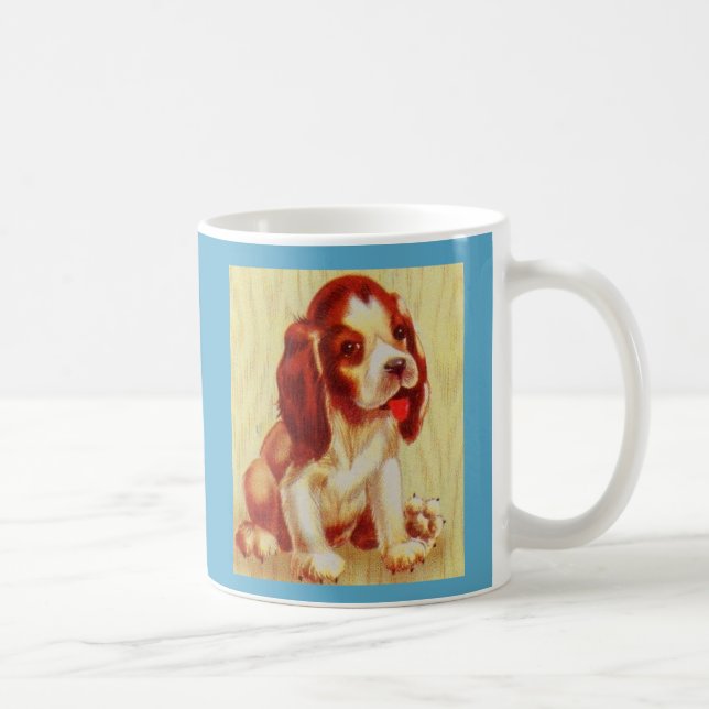 Taza De Café cachorro de beagle adorable (Derecha)