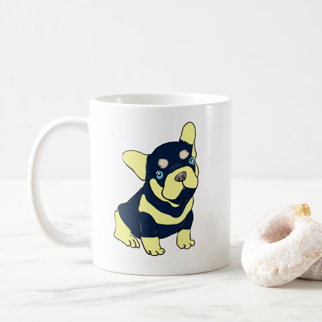 Taza De Café Cachorro de Bulldog francés (Con donut)
