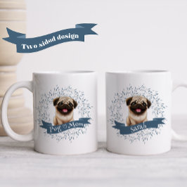 Taza De Café Cachorro de cachorro de pug lindo