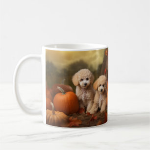 Taza De Café Cachorro de Caniche Delicia de Otoño Calabaza