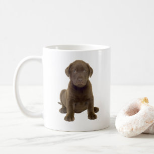 Taza De Café Cachorro de Labrador Chocolate