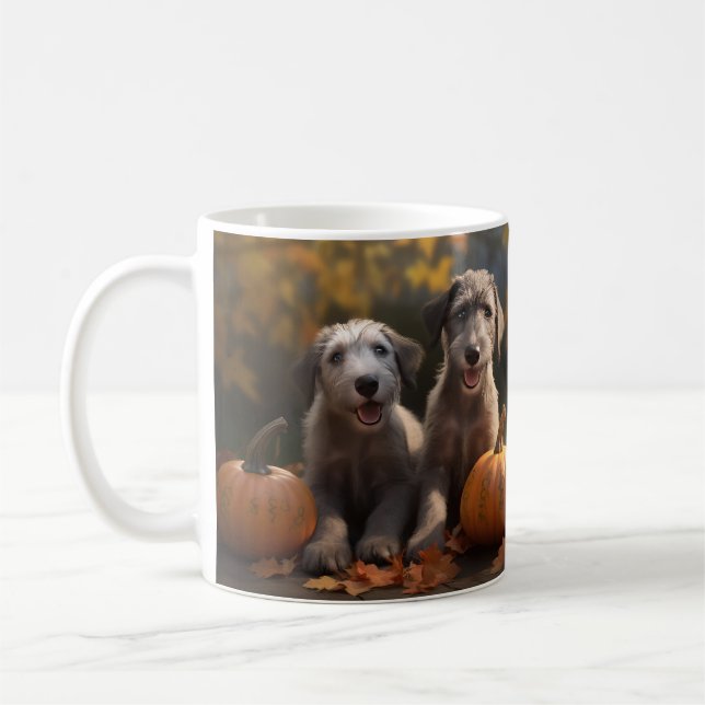 Taza De Café Cachorro de Lobero Autumn Delight Pumpkin (Izquierda)