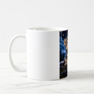 Taza De Café Cachorro de Lobo Adorable – Aventura a la Luz de l