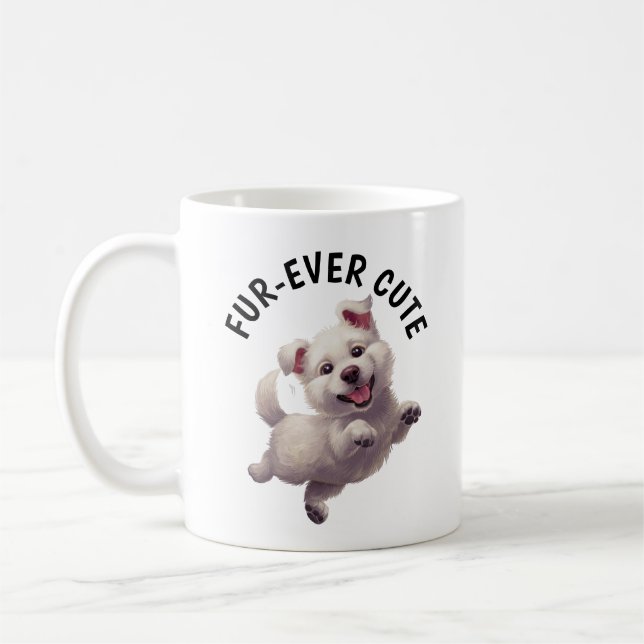 Taza De Café Cachorro de saltos (Izquierda)