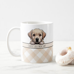 Taza De Café Cachorro Labrador Adorable Mejor Mamá Perro Cuadro