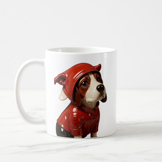 Taza De Café Cachorro melancólico (Izquierda)