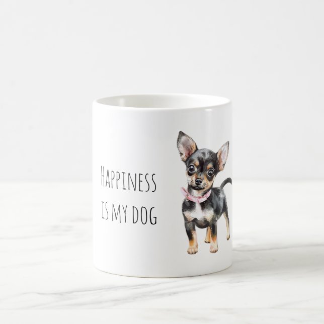 Taza De Café Cachorro Negro Dulce (Centro)