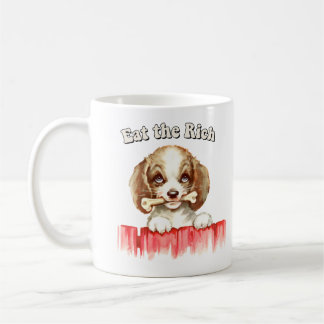 Taza De Café Cachorro retro lindo - Comer a los ricos