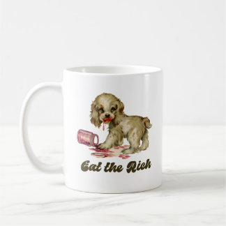 Taza De Café Cachorro retro lindo - Comer a los ricos