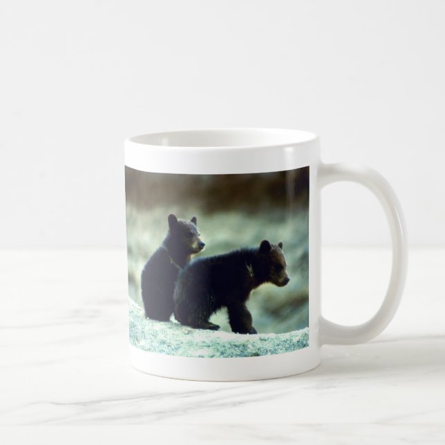 Taza De Café Cachorros de oso negro (Derecha)